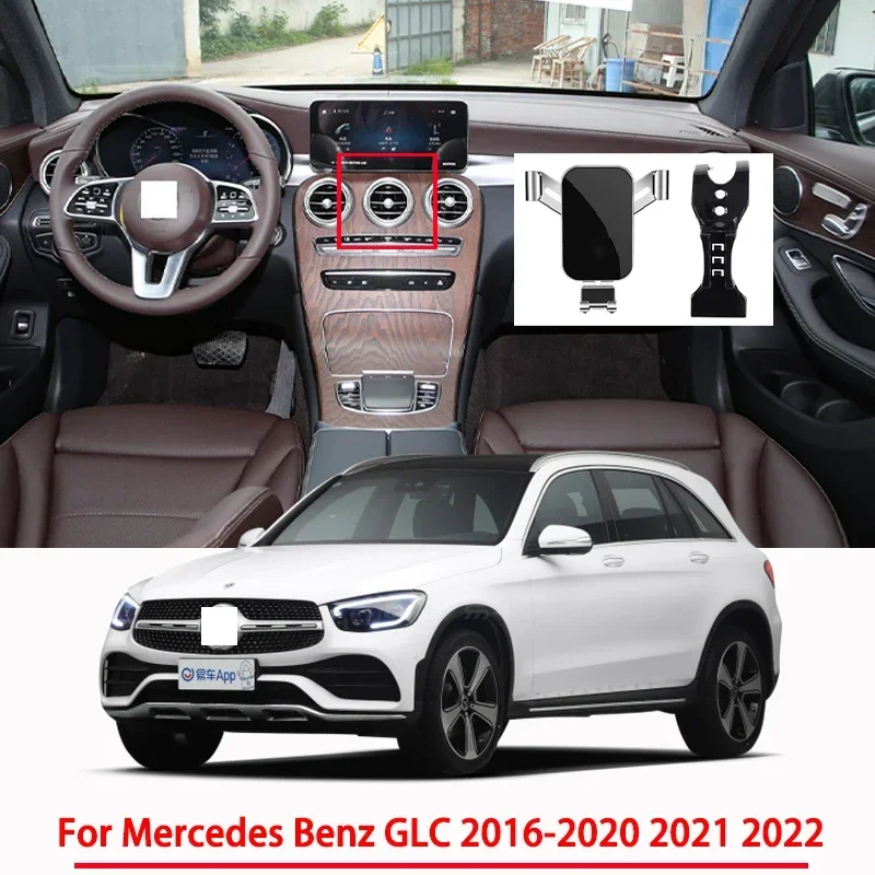 Car Accessories Mobile Phone Holder for Mercedes Benz GLC X253 2016 2017 2018 2019 2020 2021 2022 Special Mount GPS Support