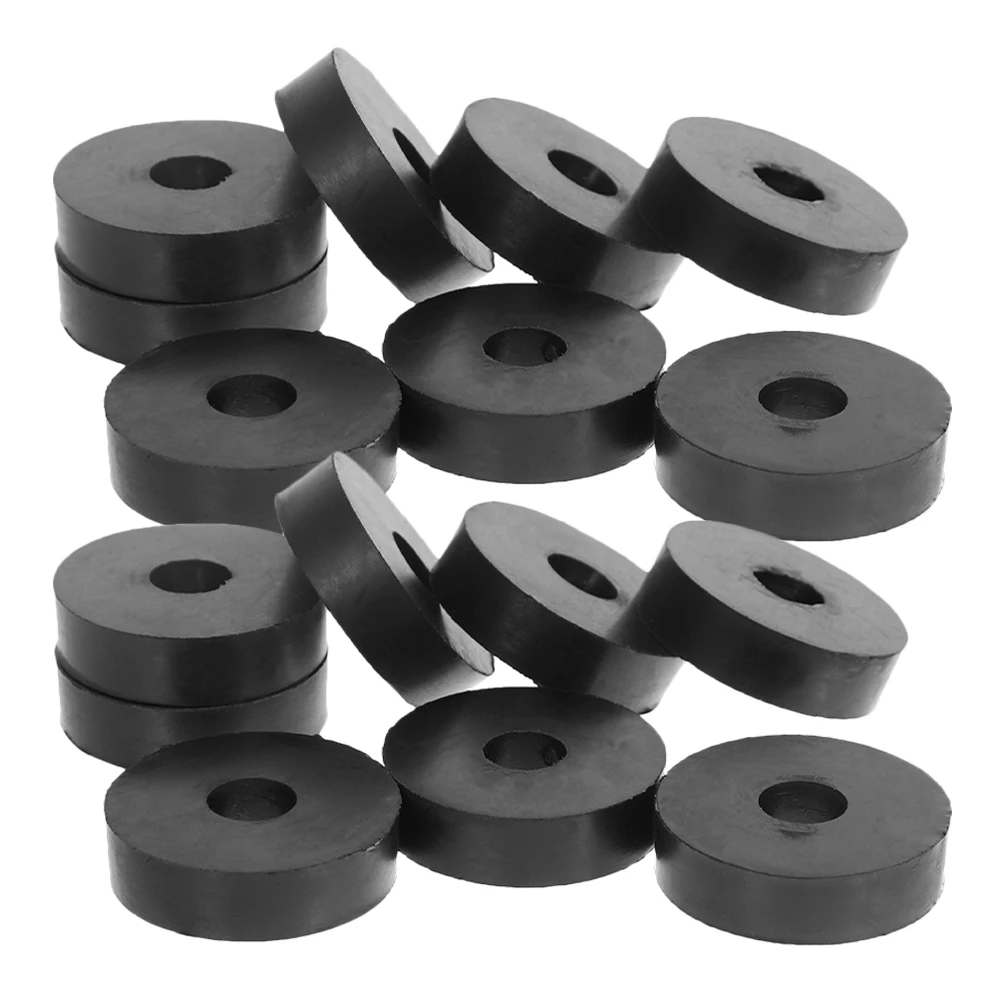 

25pcs Anti Vibration Rubber Washers 20x20x10 12mm Black Pads for Machines Fans Appliances Flexible Non Slip Hardware