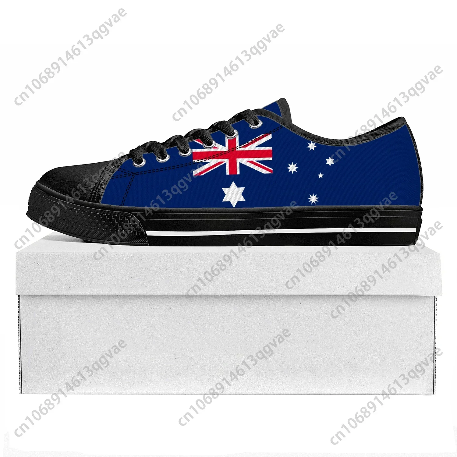 Australian Flag Low Top Sneakers Mens Womens Canvas Sneaker Prode Casual Couple Shoes Custom Shoe