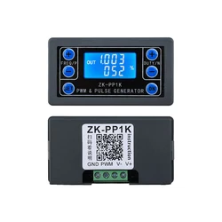 ZK-PP1K Dual Mode Signal Generator LCD PWM Adjustable Square Wave Generator Pulse Frequency Duty Cycle Adjustable Module