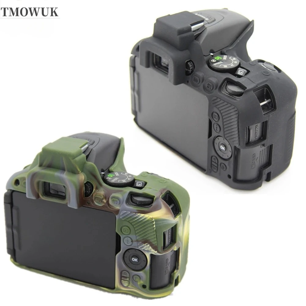 

DSLR Camera Soft Housing Frame For Nikon D5500 D5600 Rubber Silicon Case Cover Protector