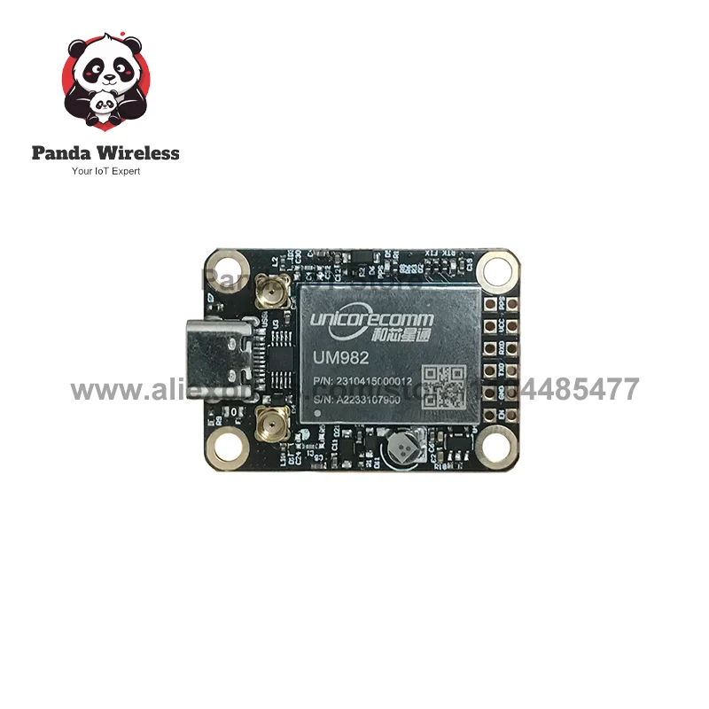 وحدة UM982 GNSS عالية الدقة RTK مع BDS GLONASS Galileo QZSS هوائي GPS متعدد التردد هوائي مزدوج من النوع C إلى لوحة USB