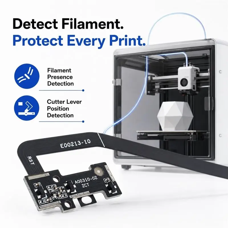 Extruder Filament Sensor For Bambu Lab H2S Hall-Effect Precision Contactless And Reliable Detection 3D Printer Parts