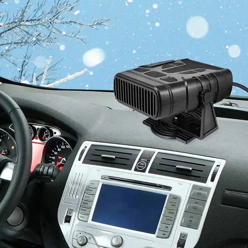 

1PC Car Heater 12V Portable Defroster & Windshield Demister 360° Rotatable Airflow Fast Defrosting And Defogging
