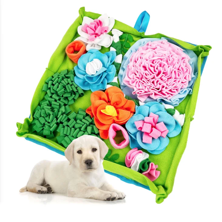 Almohadilla para olfatear perros con temática de jardín, juguete interactivo, almohadilla de forraje para aliviar la ansiedad, adecuado para perros grandes, medianos y pequeños