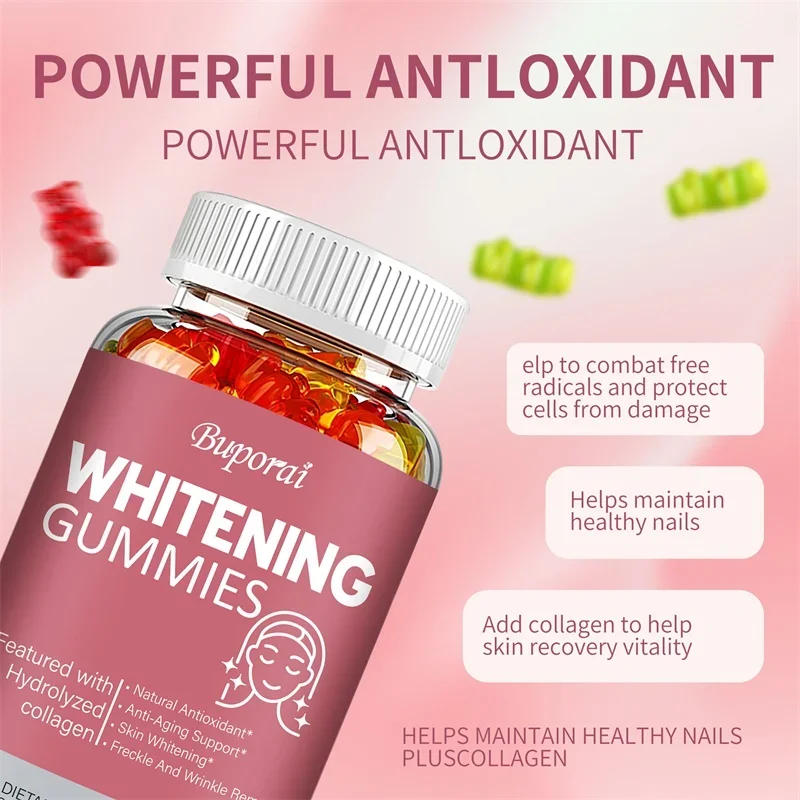 Aufhellende Gummibärchen – Aufhellung und Schönheit, Anti-Aging, macht die Haut glättet und fest, reduziert Falten