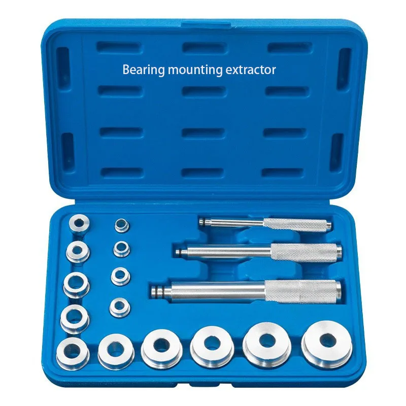 17 Pieces Of Small Bearing Mounting Extractor Bearing Pad Mounting Disassembly Tool Bearing Mounting Auto Repair