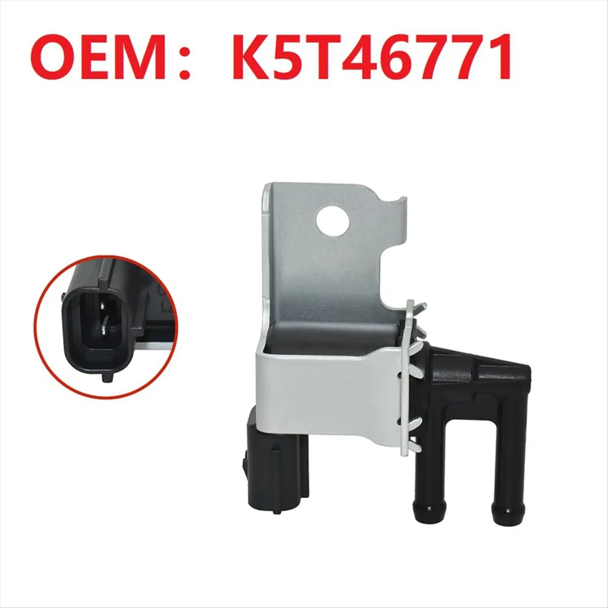 #93F Automotive Parts & Accessories,Vacuum Solenoud Valve K5T46771 for Suzuki Swift 2005-2010 Car Parts (Black&Silver)