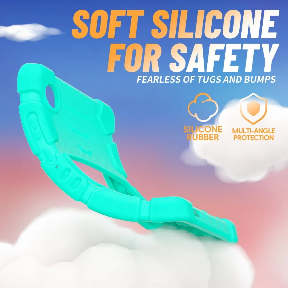 حافظة من السيليكون متينة شديدة التحمل لهاتف سامسونج جالاكسي تاب A11 A9 Plus A8 A7 Lite S6 Lite S7 S8 Plus S7FE 12.4 بوصة حافظة تابلت #3