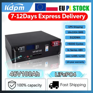 NUEVO LIFEPO4 48V 100A Batería de 100A 5kWh COMPLEZA 16S 100A BMS RS485 CAN CELO PAGO PARA SISTEMA SOLAR ENCENDIDO DE ALMACENA 8 Mejor sistema solar de batería de ventas - №5