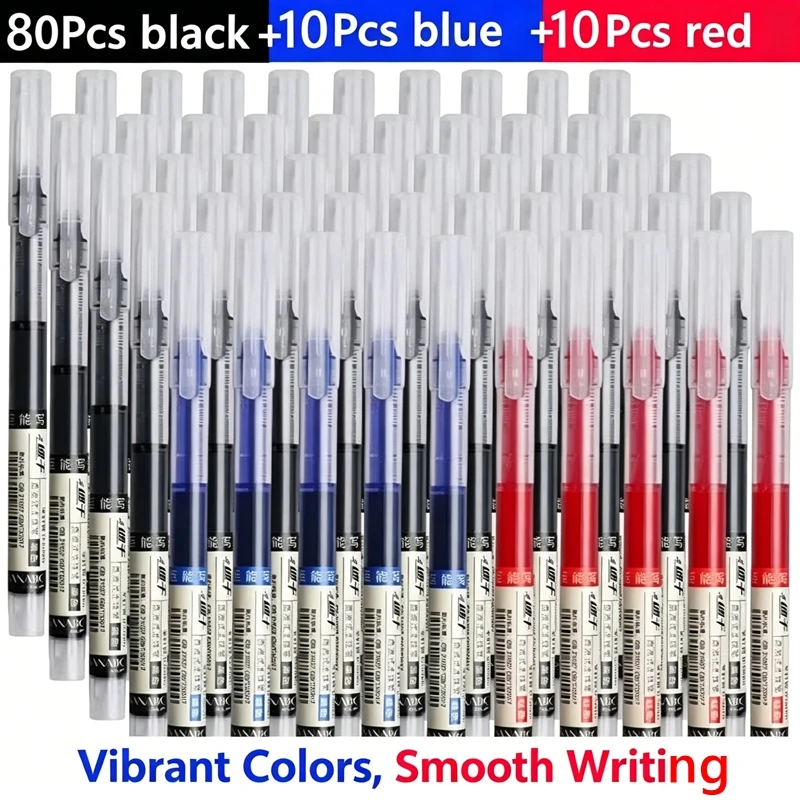 Ballpoint Pens Set 10/50/100pcs Black /Blue/Red Smooth Writing for University,  Quick-Drying Ink, Comfor School Office Supplies