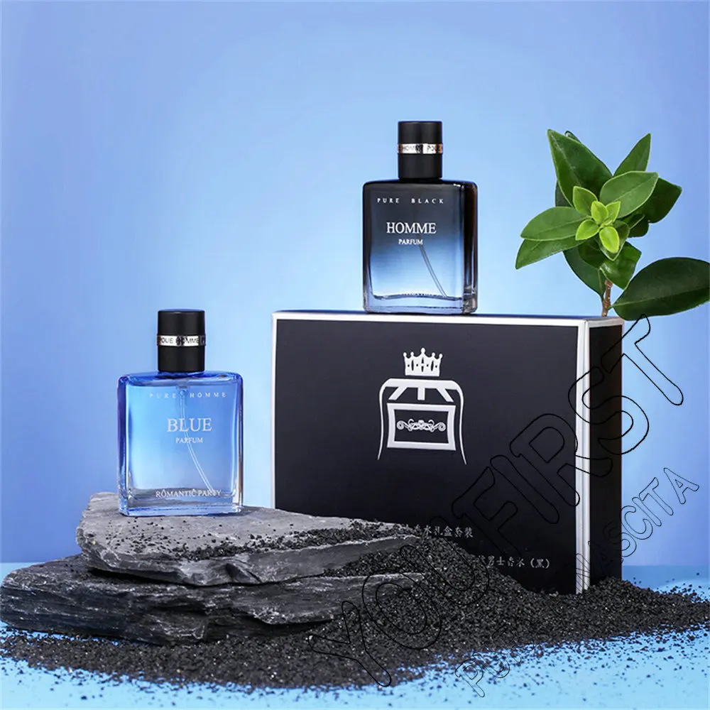 Fascination Man Perfume Gift Box 2pcs Set 60ml Men Perfumes Hombres Originales Fresh Fragrance Spray Cologne Scent Parfums Homme