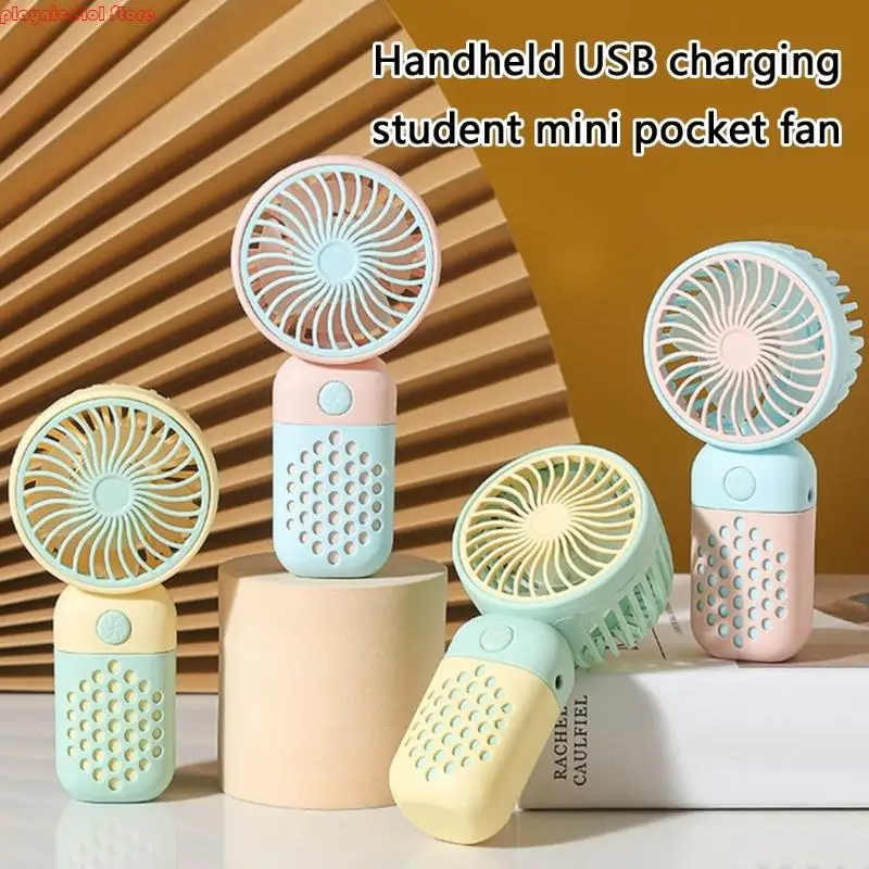 E8BA tragbarer USB -wiederaufladbarer Mini -Handheld -Fan für Studenten Freien Freien Stille Operations