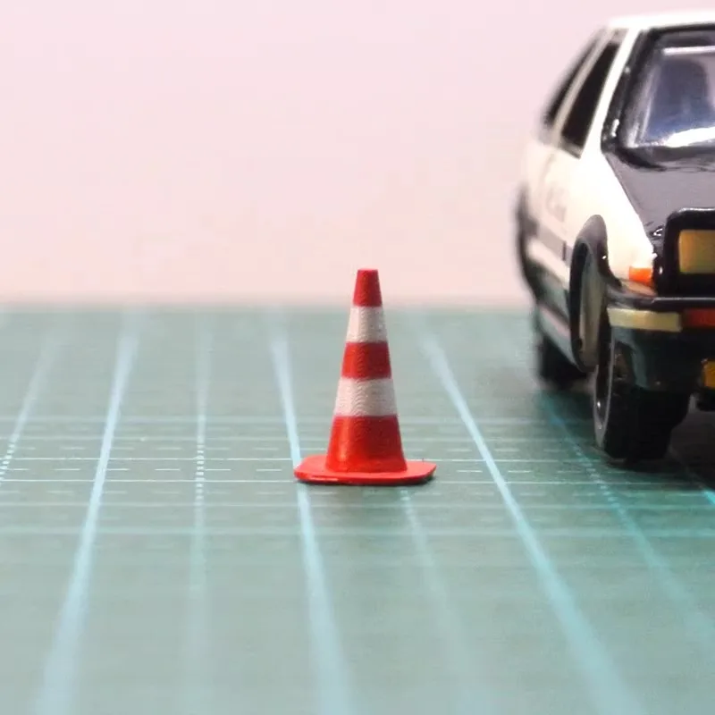 1:64 Scale U-Shaped Crash Barrier, Traffic Bollard, Car Model, Scenery Accessories, Street Scene, Parking Spots