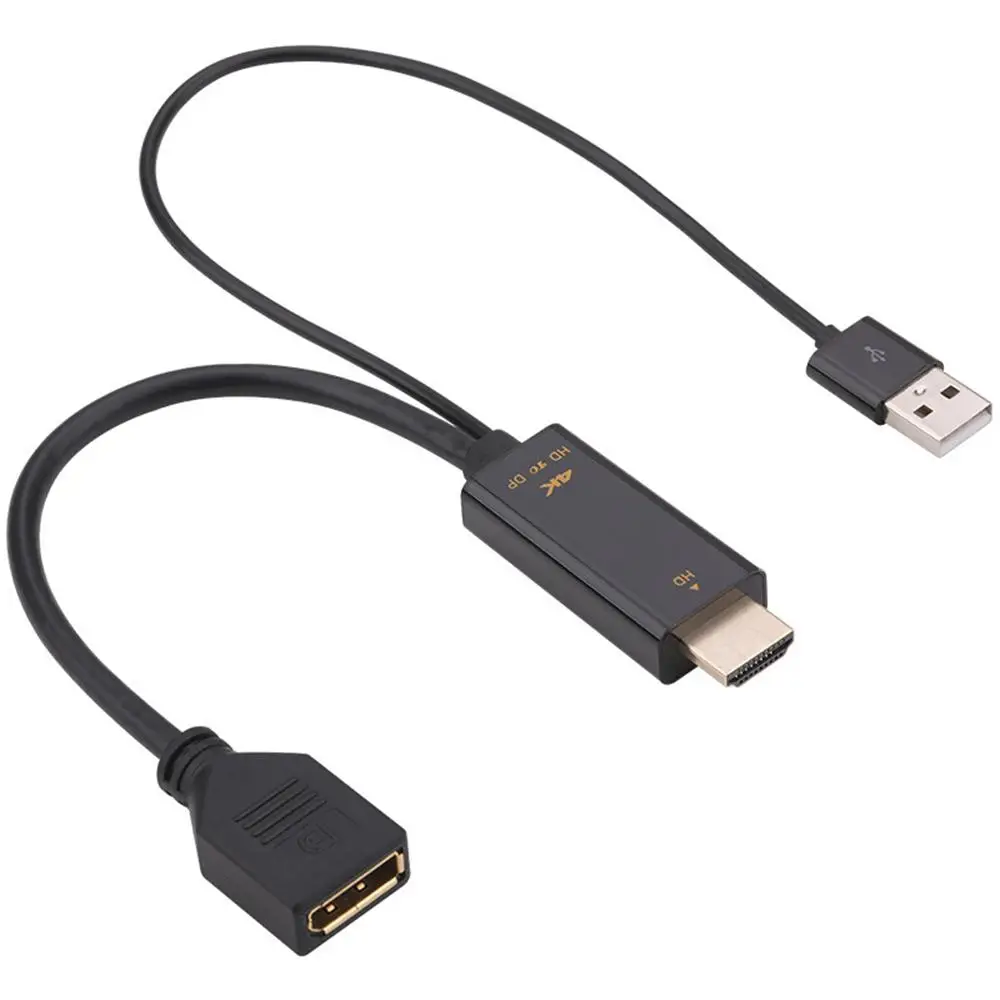 To Displayport Converter Cable 4K HDMI2.0 Adapter For PC TV Box PS5 Laptop Projector To DP Cable