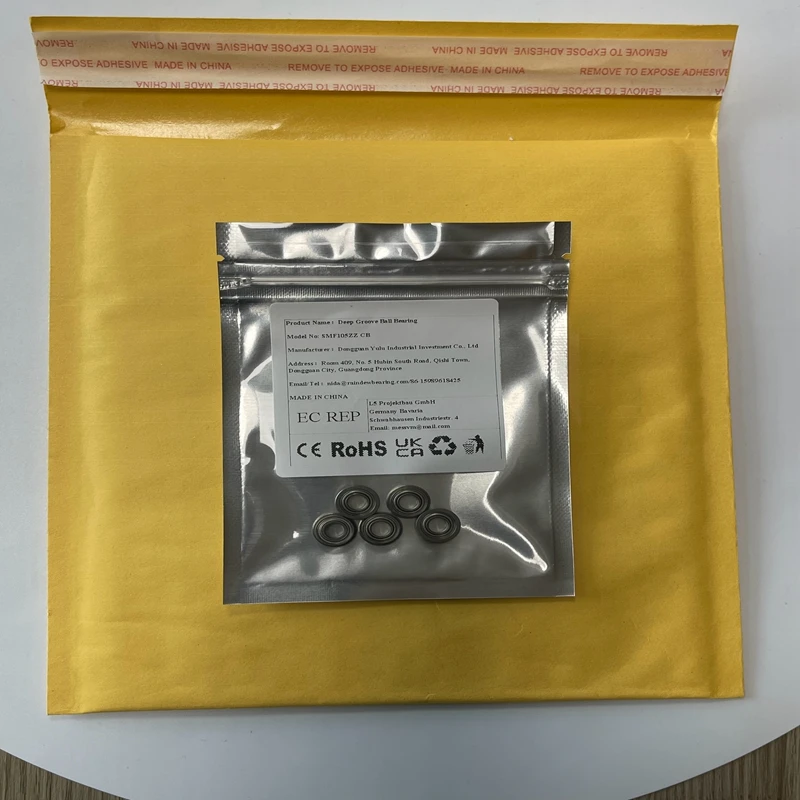 

10PCS SMF105ZZ CB 5X10X4 mm Stainless Steel SMF105 Flange Ball Sealed Flange Hybrid Ceramic Bearing