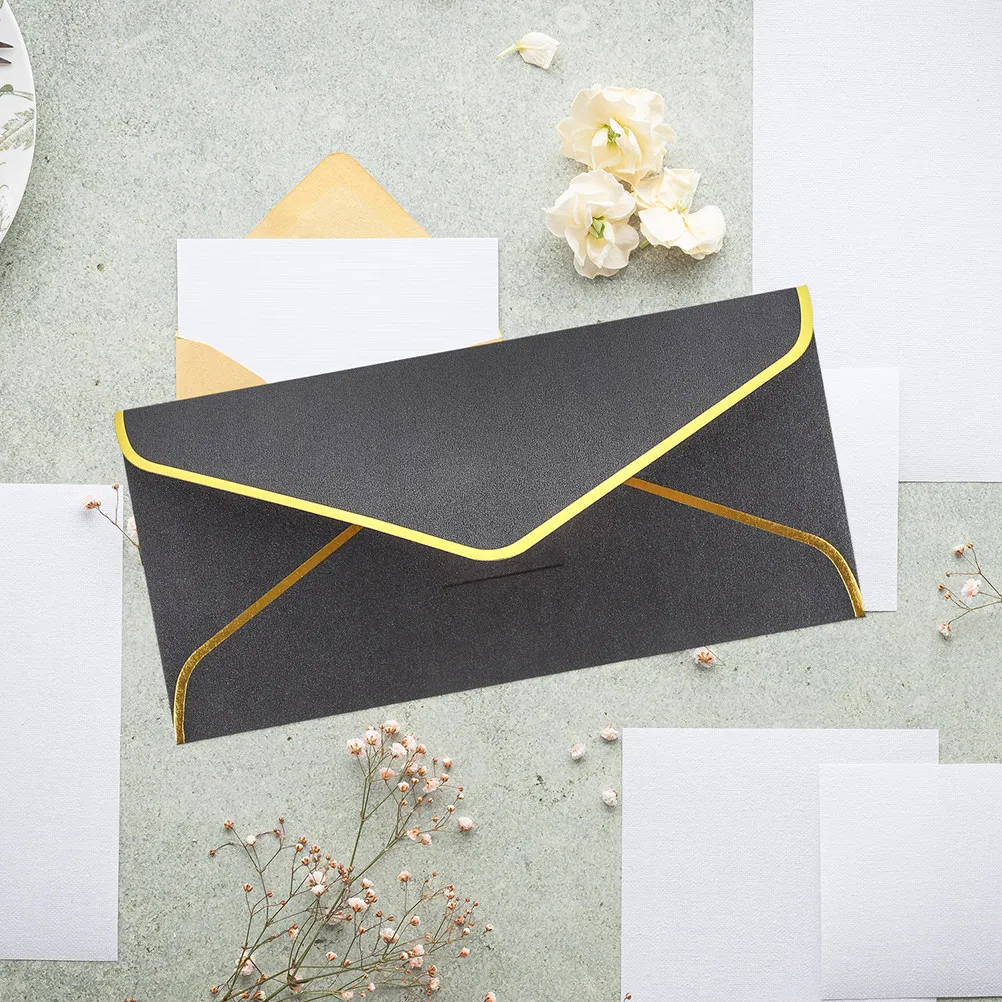 

20Pcs V-Shaped Flap Greeting Card Envelopes Premium Paper Decorative Invitation Envelopes for Wedding Graduation Holiday Cards