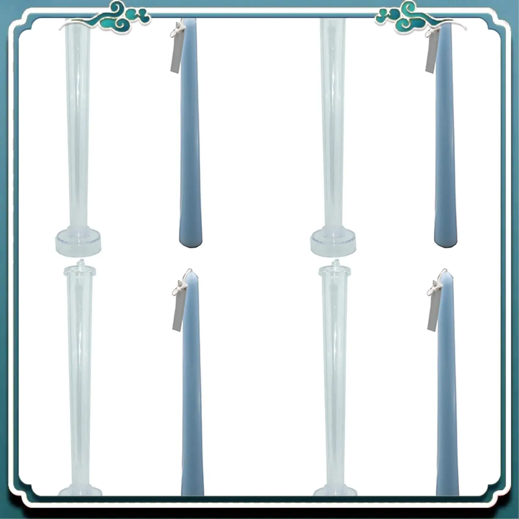 

A67K-4X Формы для свечей Прочные формы для изготовления свечей Классическая высокая коническая форма