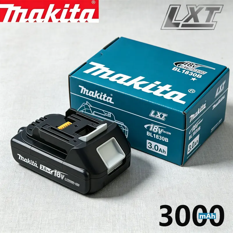 

100% оригинальный аккумулятор Makita 18v 3.0Ah LXT, сменный литий-ионный аккумулятор Makita для инструментов 18V LXT, быстрое зарядное устройство Makita.