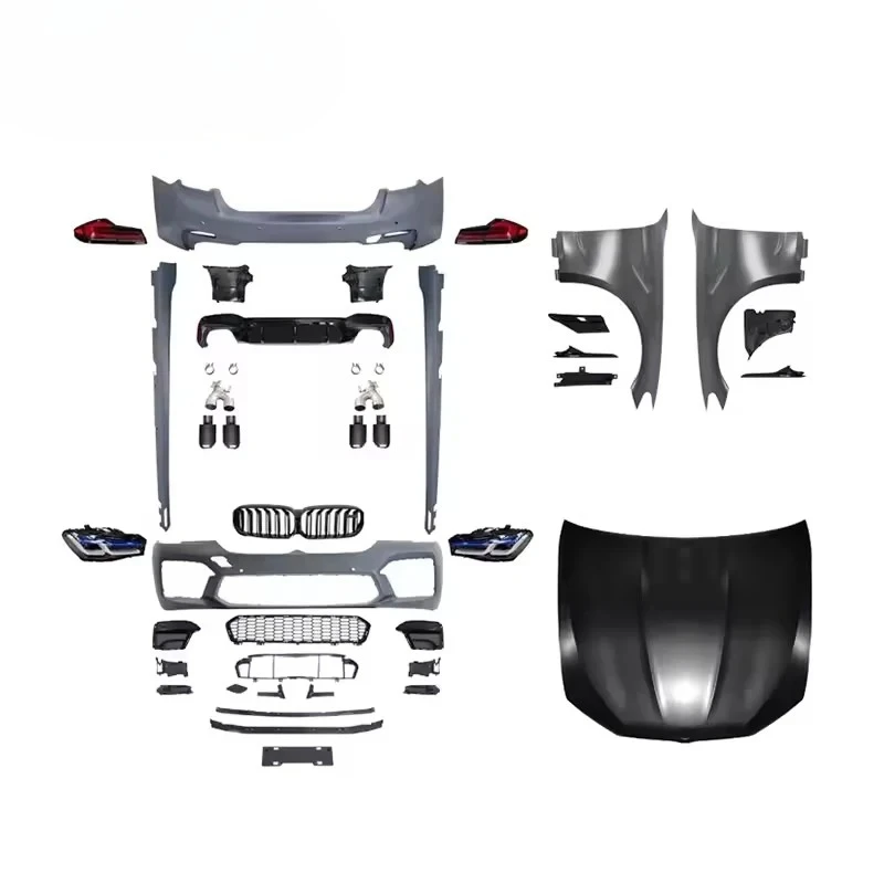 

BMW 5 Series G30 G38 Body Kit 2018-2020 Upgrade 2021 Style M5 Full Front and Bumper Fenders