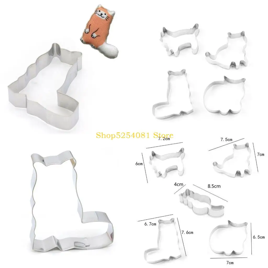 

Axyc 5pcs/Set Animal Pet для кошачьего печенья плесени