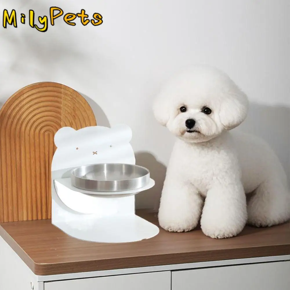 

Creative Large Capacity Detachable Pet Bowl Cervical Protection Non-Slip Cat Dog Bowl Anti-Tip Magnetic Slanted Bowl Dog Use