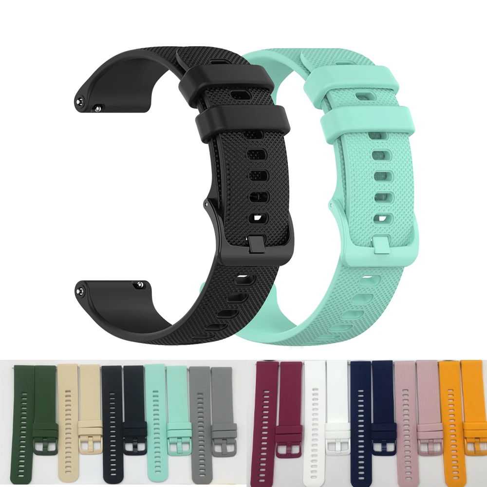 18mm 20mm 22mm band voor Garmin Vivoactive 3 4 4S 5 6 band horloge Venu 2 2s 3s SQ 2 Plus armband Venu 4 41mm 45mm siliconen lus - afbeelding 2