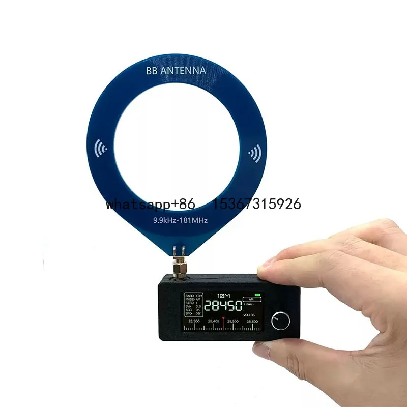 

SI4732 Pocket-sized 0.5-108MHz Radio RF Receiver with Loop Antenna 1.9-inch IPS Color Screen Supports LSB USB AM FM Modes