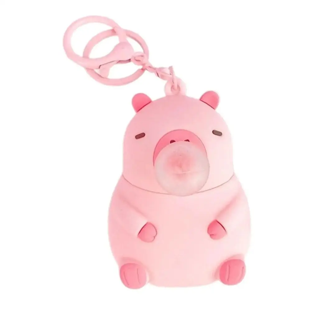 Keyring Squeeze Capybara Keychain Squeeze Bubble Spitting Bubble Capybara Pendant Pinch Music Creative Capybara Spitting Toys