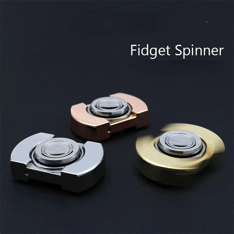 VORSO Fidget Spinner EDC Metal Gyro Stainless Steel Hand Stress Reliever Toys for Adult Office Anxiety Autism