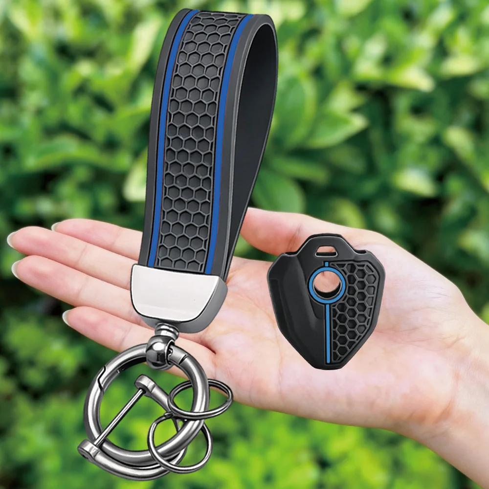 Keychain For CFMOTO 450Mt 450 Mt Mt450 2022 2023 2024 2025 Silicone Motorcycle Key Cover Case Shell 700MT 800MT CLX-700 - view 3