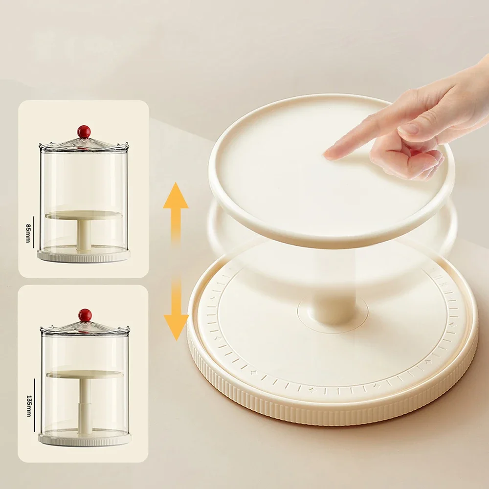 

GGE Acrylic Display Box Liftable Figure Display Stand Large Capacity Multi-layer Rotating Figure Toy Storage Box Gift Forfriends