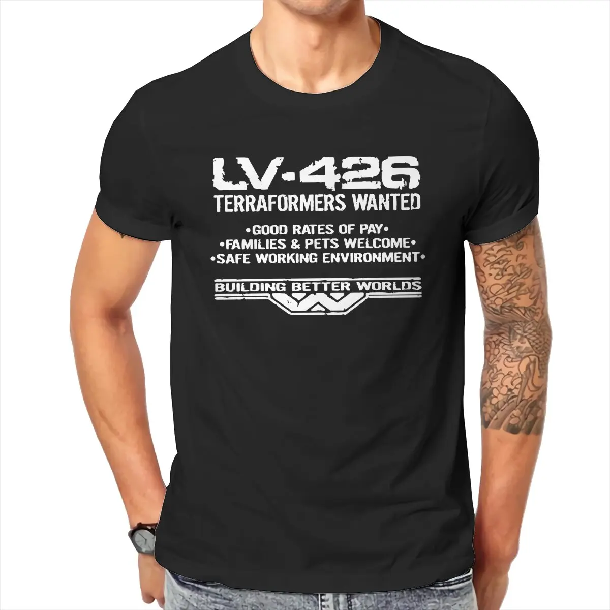 vintage Étrangers LV-426 T-Shirt Weyland Yutani 100% Cotton xenomorphe  Alien ripley  retro horror movie plus size clothing