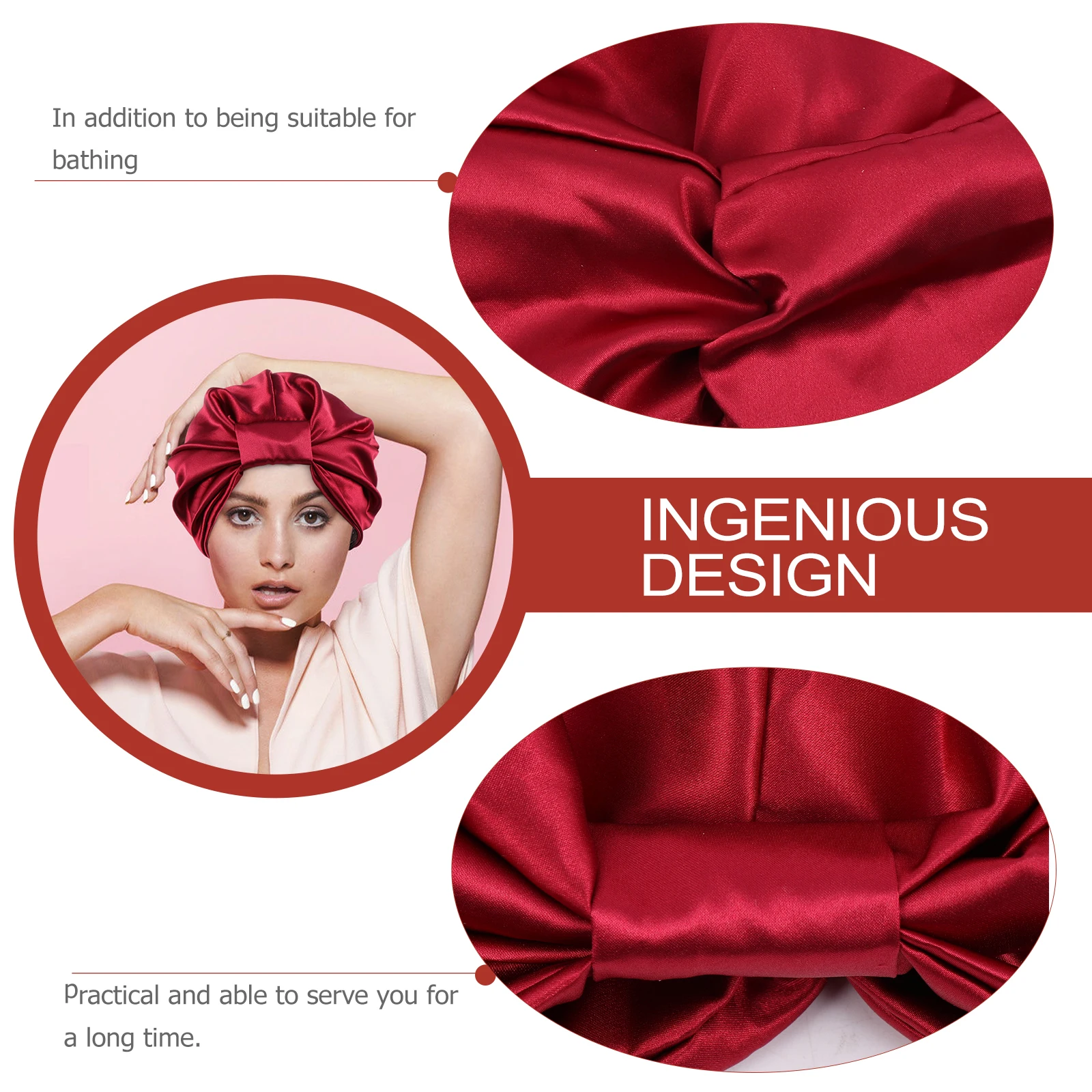 

2 Pcs Caps Lightweight Elastic Bonnet for Different Occasions Colorful Clothes Care Stain Stretch