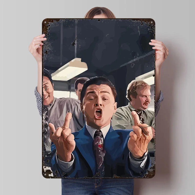 Wolf of Wall Street Metal Art Poster Decor
