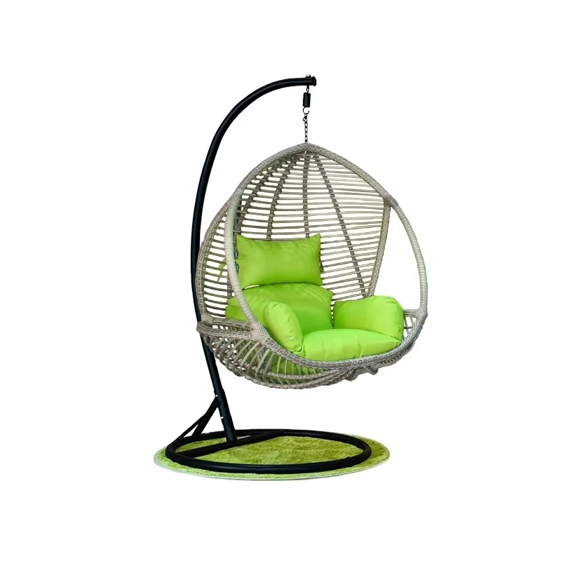 

Modern Hammock Egg Hanging Patio Swing Chair Wicker Rattan Round Garden Hanging Egg Swing Chair