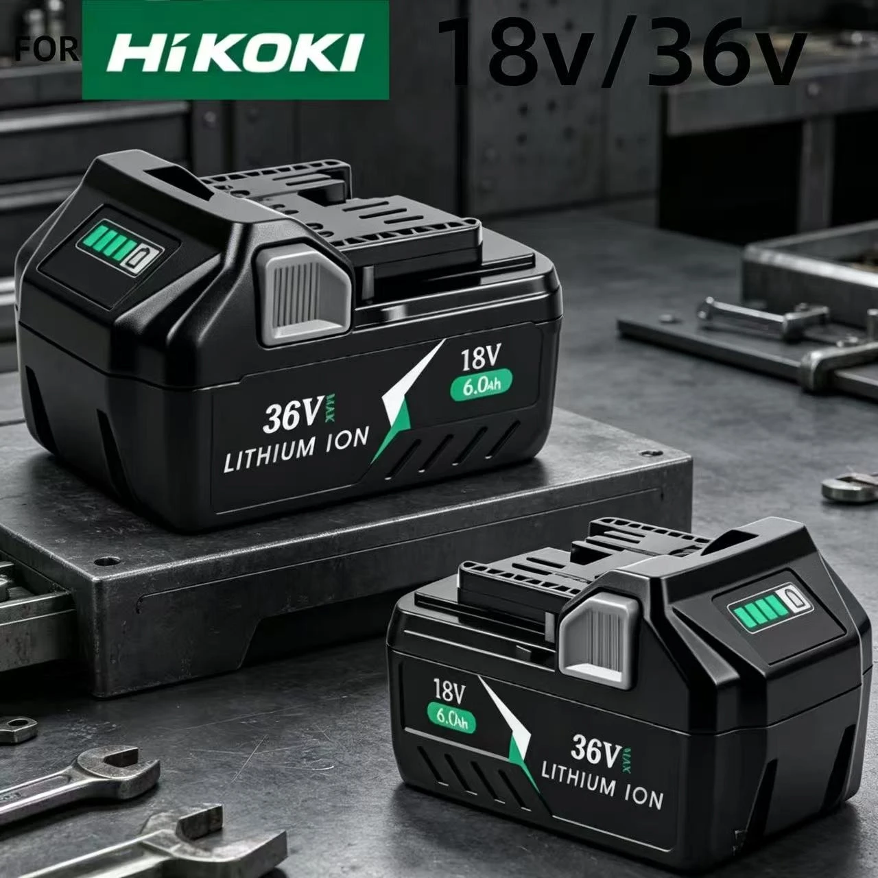 

New Upgraded 18V 6000mAh Rechargeable Battery for Hikoki Hitachi 36V Cordless Tools BSL36A18 BSL1815 BSL1860 Safety Protection