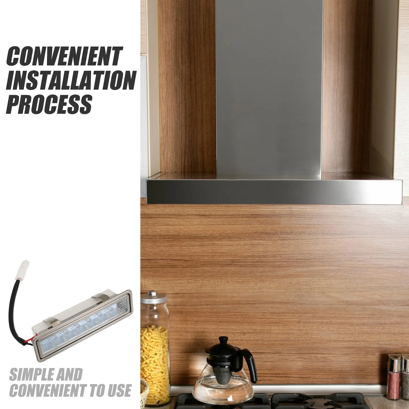 Ampoule de hotte de cuisine, prise LED cc, ampoules universelles Lds de cuisine, remplacement en alliage d'aluminium chaud