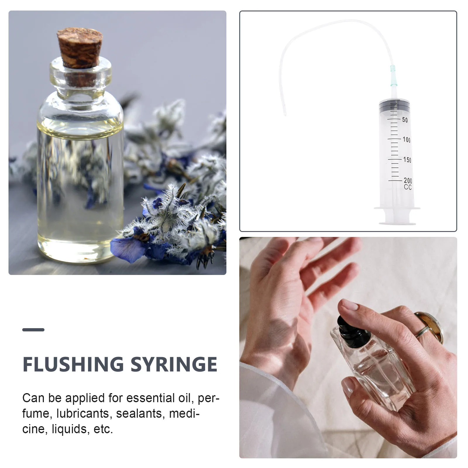 Syringe Feeder for Liquid Transfer Measuring Backyard with Tubing Oral Rubber Feeding Scale