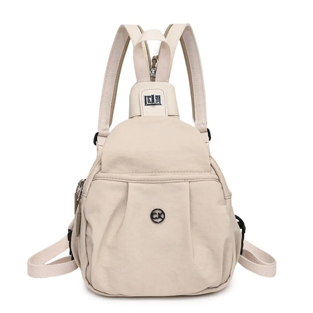 Versatile Nylon Backpack Waterproof Large Capacity Crossbody Bag Lightweight Multi-functional Chest Bag Duffel Bag