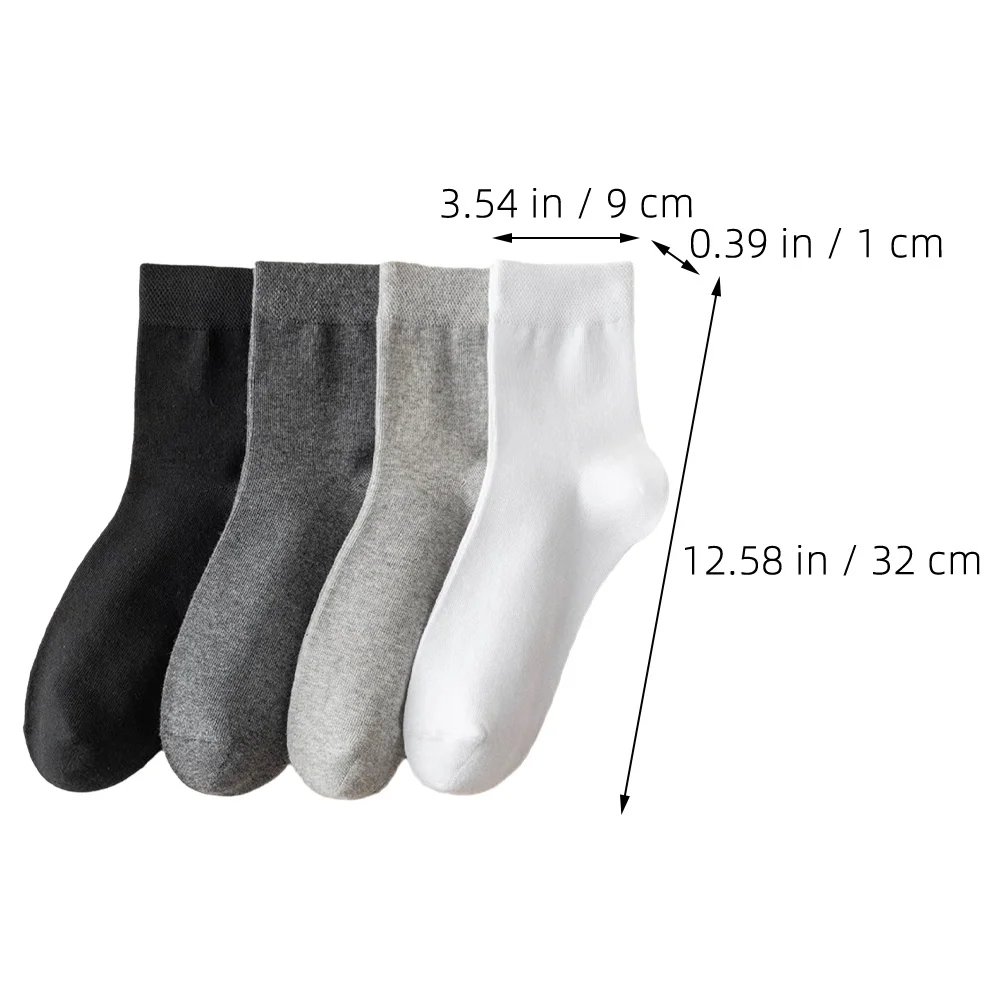 فستان رجالي متوسط الساق لأحذية العمل، ناعم ومسامي، ملابس دائرية عامة، جوارب كاجوال للرجال، جوارب رياضية #4