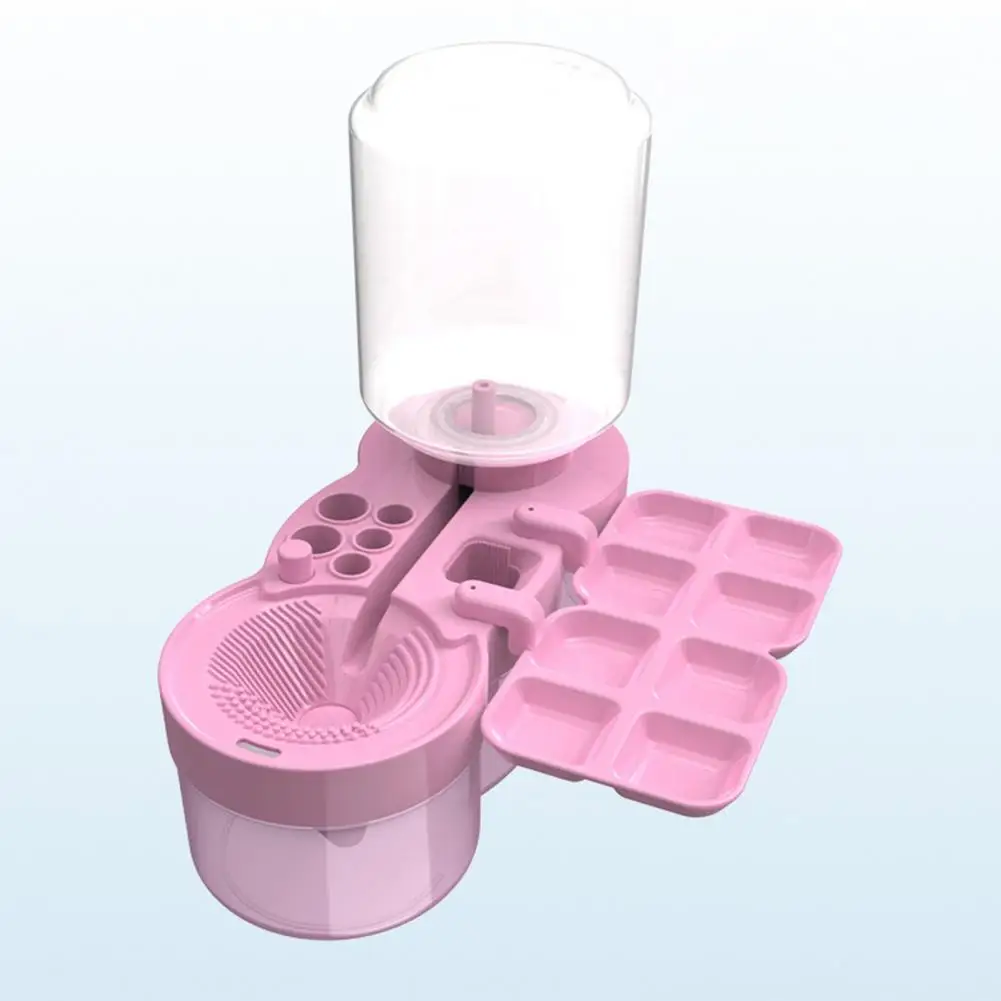 Ополаскиватель для кистей, детский держатель для кистей, портативный очиститель кистей для циркуляции воды для художников, учителей, детей 6 1, палитра держателей