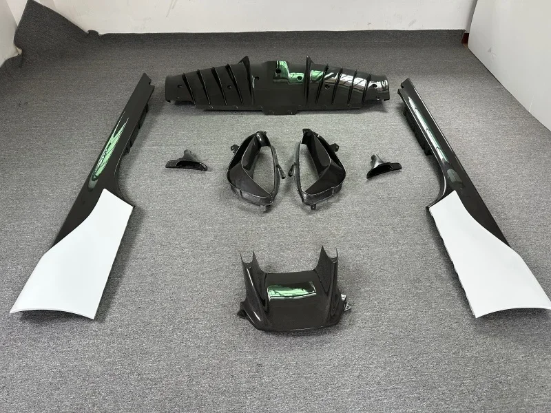 Kit de carrosserie en Fiber de carbone sèche de Style OEM pour SF90, nouveau lèvre avant, diffuseur arrière, jupes latérales, accessoires d'aération latérale