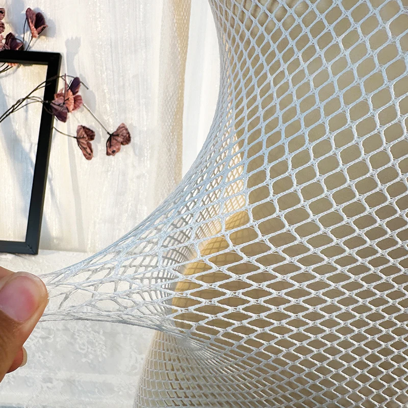 1 peça mulheres arrastão cobrir sem biquíni lingerie sexy transparente oco vestido bodycon manga comprida roupa de praia qq609