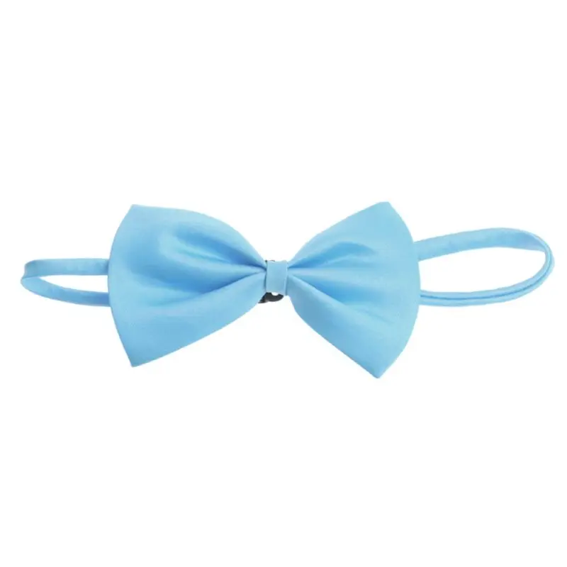 Y1UB Lot Children Girls Boys Toddlers Bowtie Pre Tied Wedding Bow Tie Plain Necktie