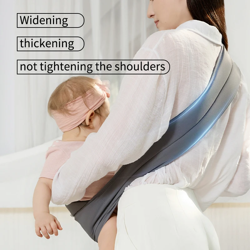 حاملة حبال الأطفال - قابلة للتنفس وقابلة للتعديل، تصميم مضاد للانزلاق للأطفال من عمر 0 إلى 36 شهرًا، حامل مريح بدون استخدام اليدين