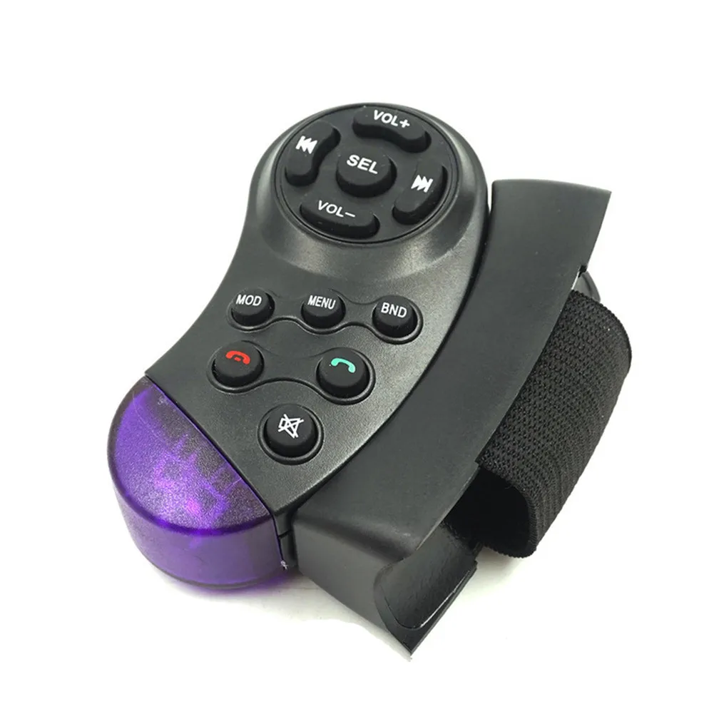1pc Interruttore di telecomando universale per volante per auto Veicolo Bluetooth MP3 DVD Pulsante stereo Wireless, telecomando per auto
