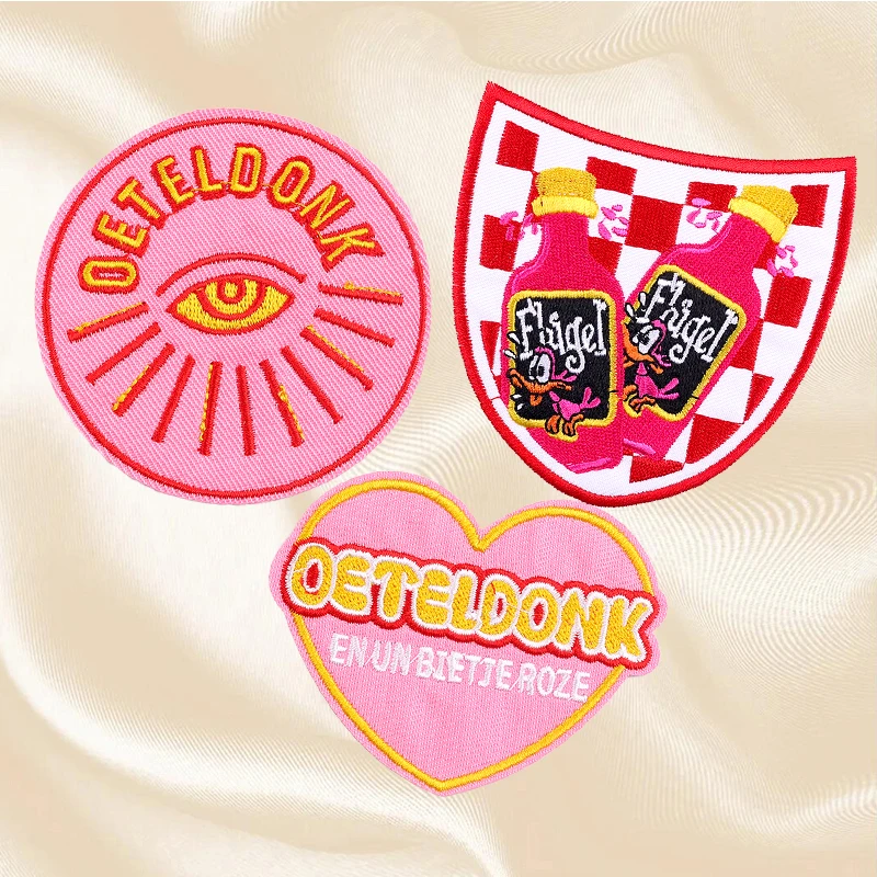 2-5 Stuks Set Nederland Oeteldonk Embleem Borduren Patch Op Kleding Jassen Carnaval Voor Nederland Ijzer Op Patches voor Kleding