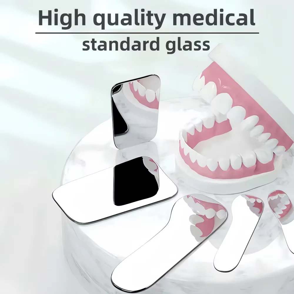 

Стоматологическое ортодонтическое внутриротовое зеркало — двухстороннее отражающее стеклянное зеркало высокой твердости для осмотра полости рта и клинического фото