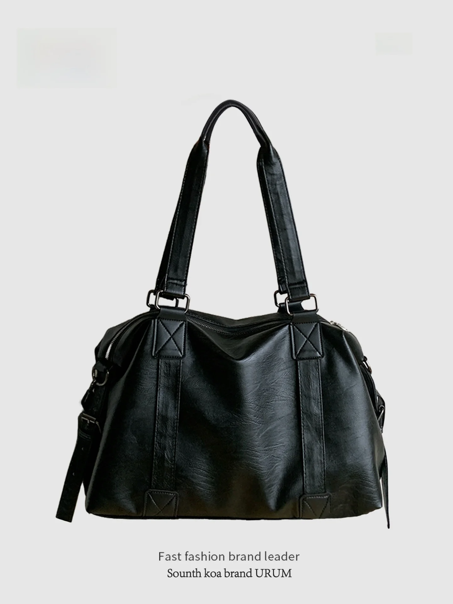 

URUM Ladies Large Capaci Commuter Tote Bag 2025 New Autumn Winter oulder Crossbody Bag Street Cool Sle Soft PU Leather